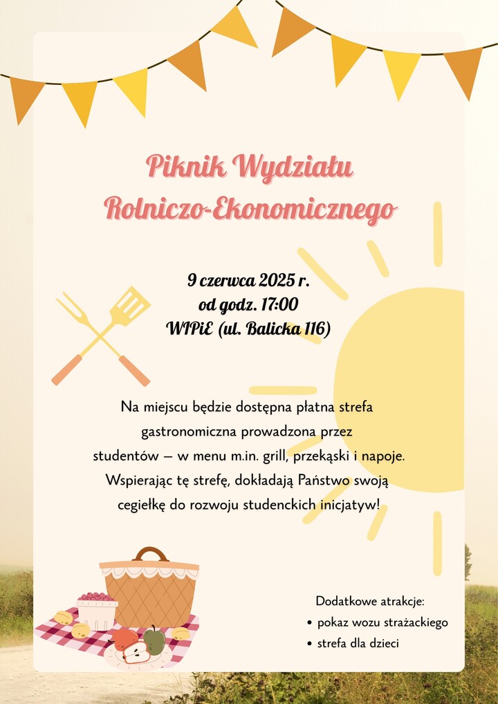 Grafika Poglądowa - plakat pikniku WRE