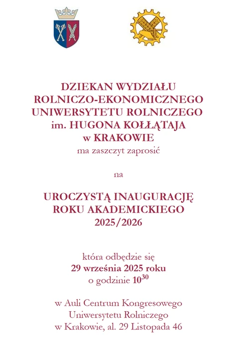 Zaproszenie w formie graficznej