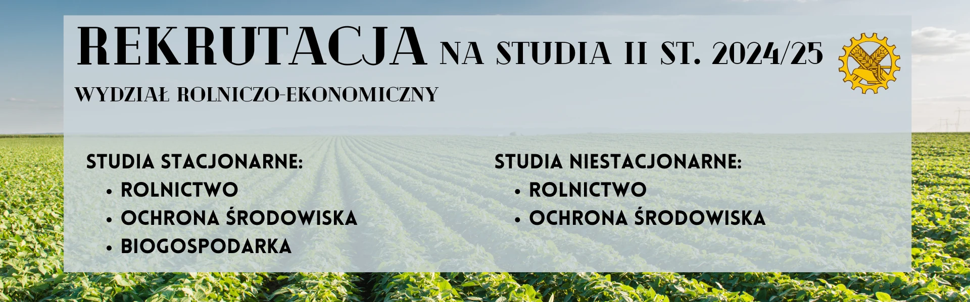 Rekrutacja na studia II stopnia