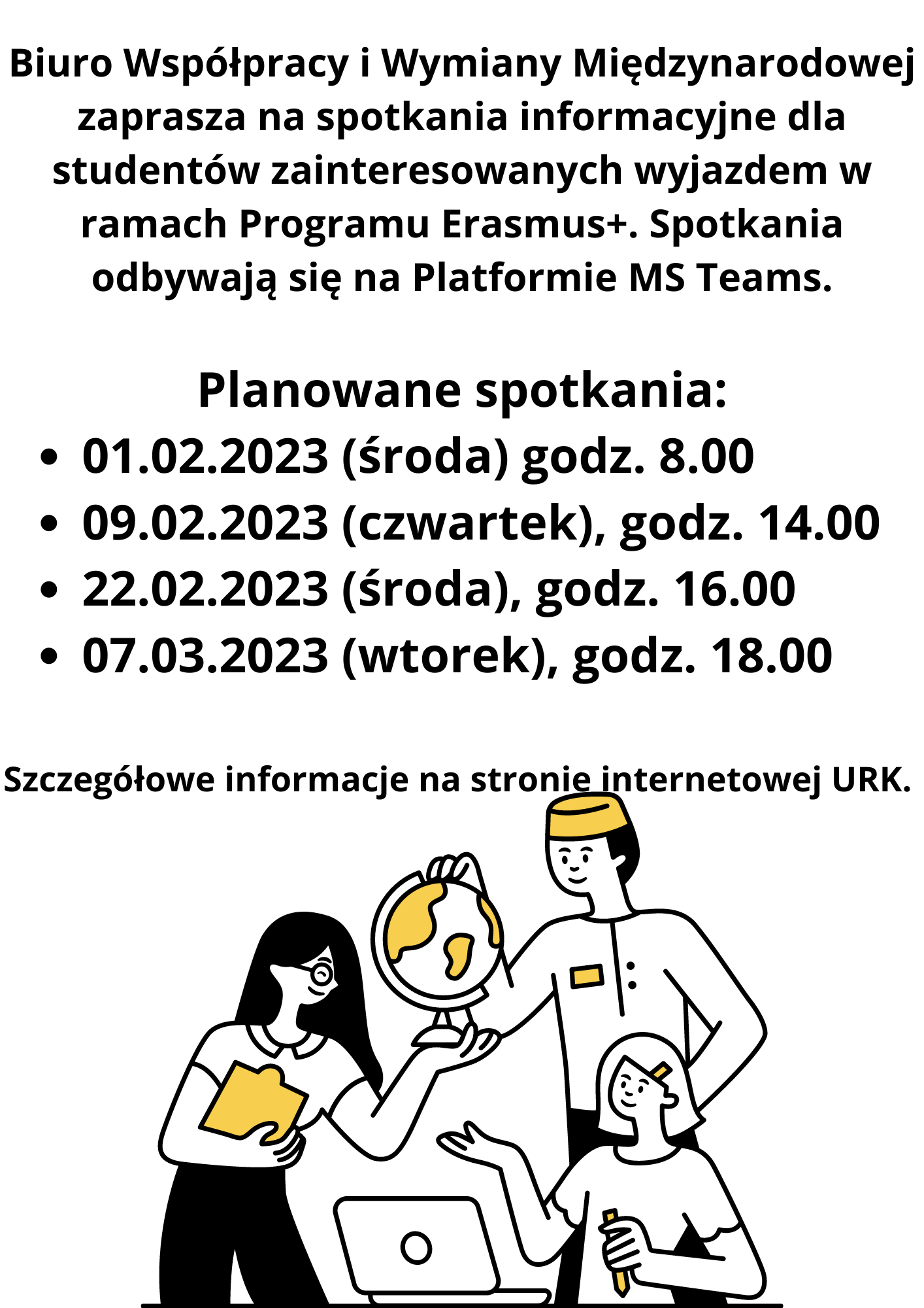 Zapraszamy na spotkania on-line wszystkich zainteresowanych programem Erasmus+!